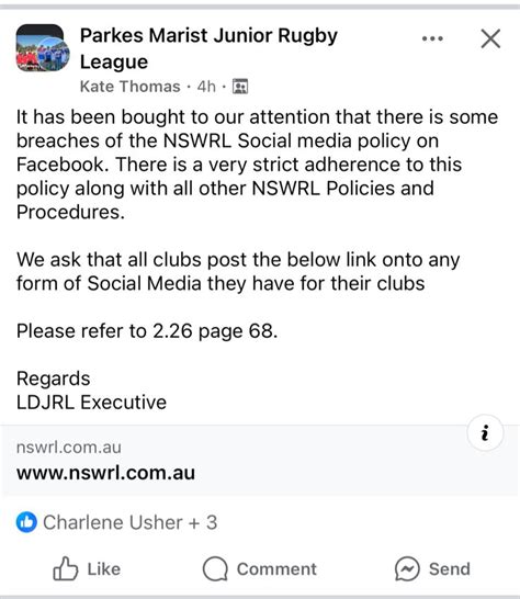 nswrl policies and procedures|2.26 Social Media Policy.